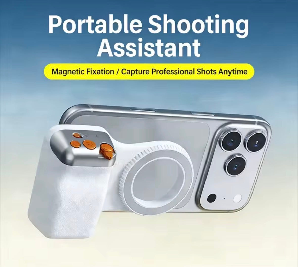 Magnetic phone grip